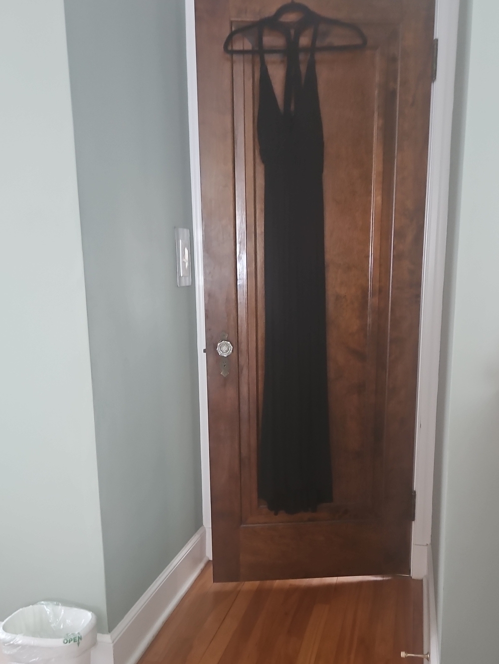 Sky Black Halter Maxi Dress